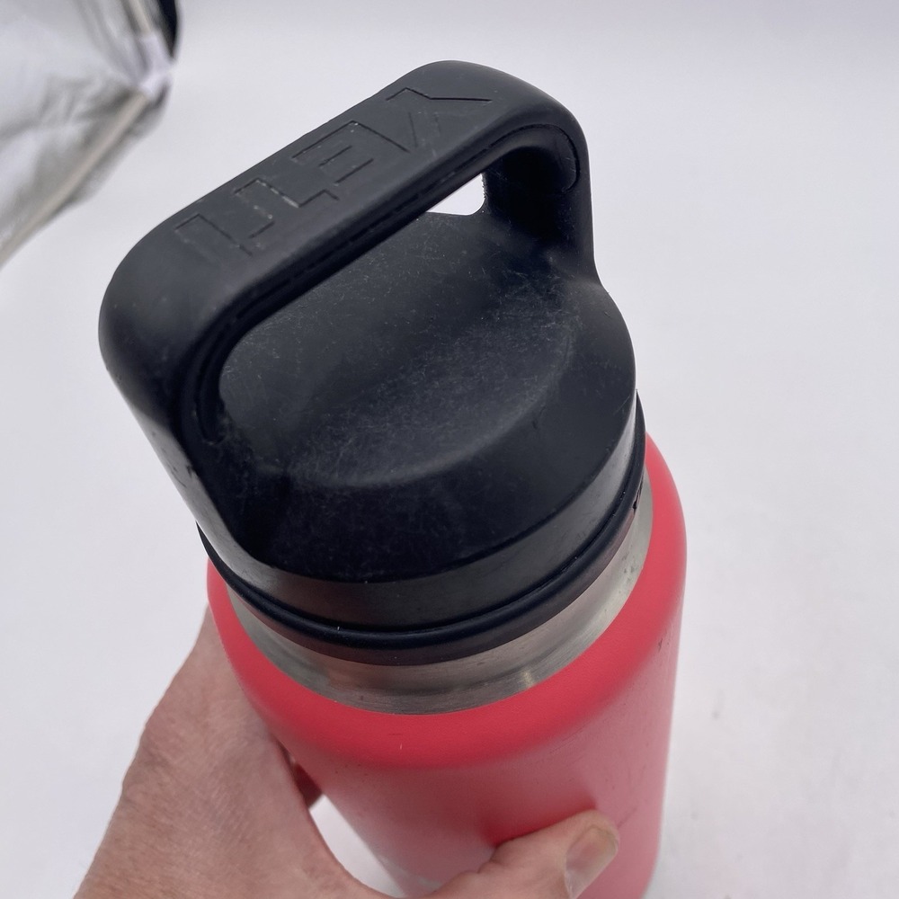 Yeti Rambler 36 OZ Bottle Bimini Pink Chug Cap SEE PICS SHOWS WEAR ENGRAVED - Picture 8 of 16
